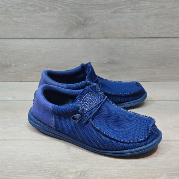 Hey Dude UnisexWally Funk Mono True Blue Casual Shoes Flats Sz L11 M9 - Picture 1 of 12